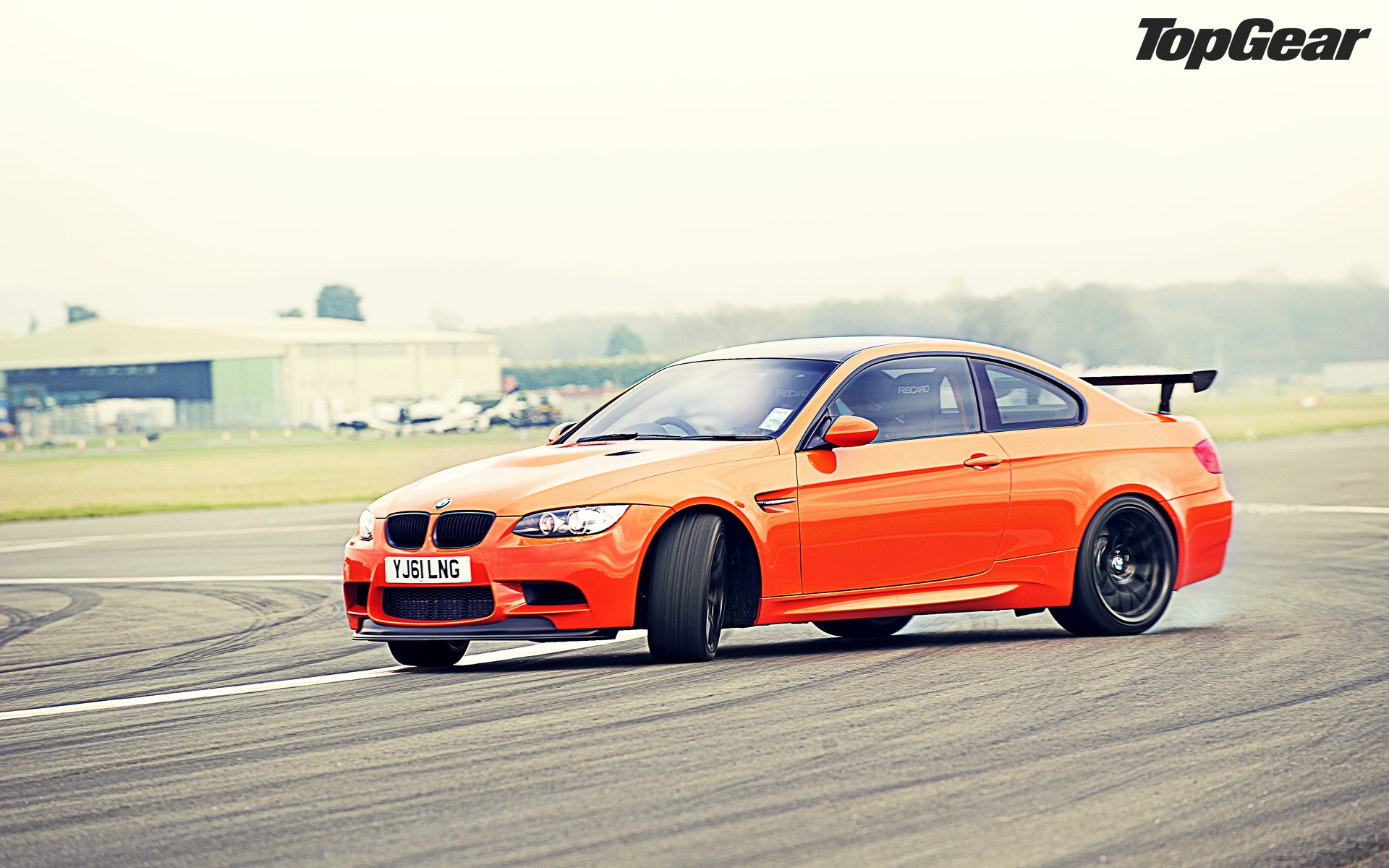 Top, Gear, Orange, Drifting, Cars, Track, Bmw, M3, - Bmw M3 Gts Top Gear , HD Wallpaper & Backgrounds