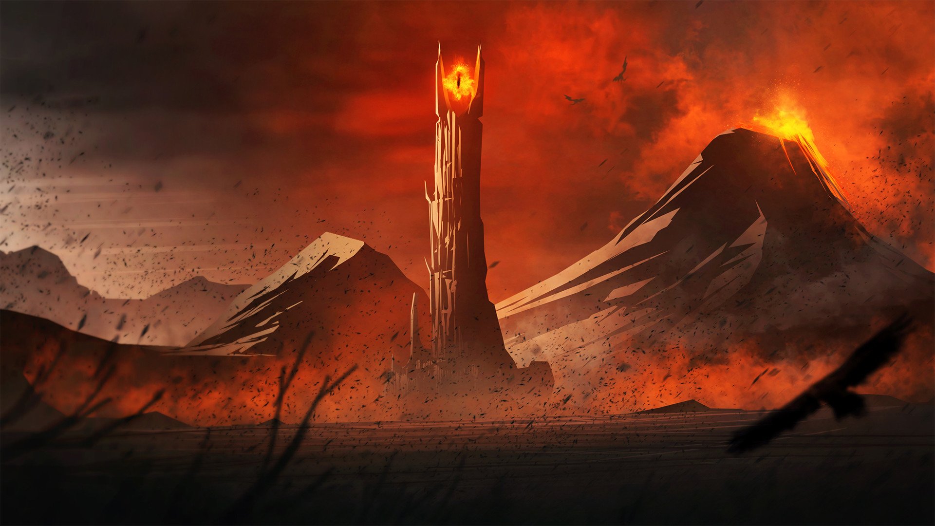 Senhor Dos Anéis - Eye Of Sauron Hd , HD Wallpaper & Backgrounds