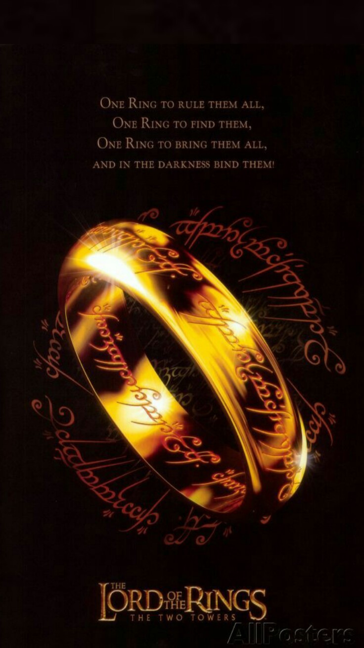 Wallpapers Senhor Dos Anéis/ The Lorde Of The Rings - Lord Of The Rings One Ring Poster , HD Wallpaper & Backgrounds