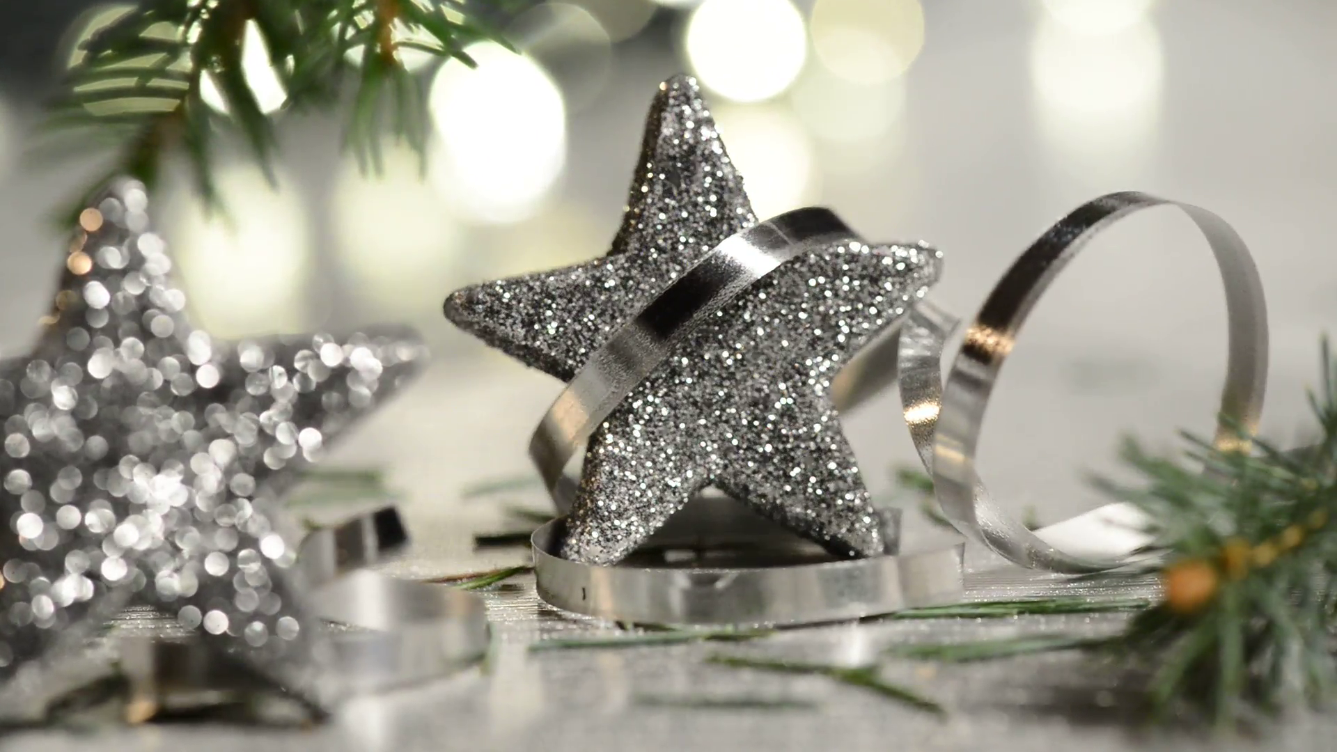 Silver Christmas Stars With Detail Of Needles, Rack - Silver Glitter Png Christmas , HD Wallpaper & Backgrounds