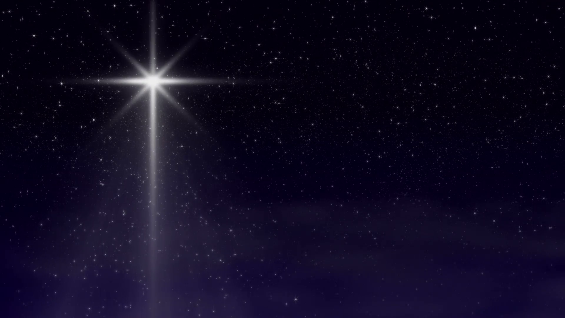 Christmas Star Sparkling With Clouds Loop Motion Background - Christmas Star Night Sky , HD Wallpaper & Backgrounds