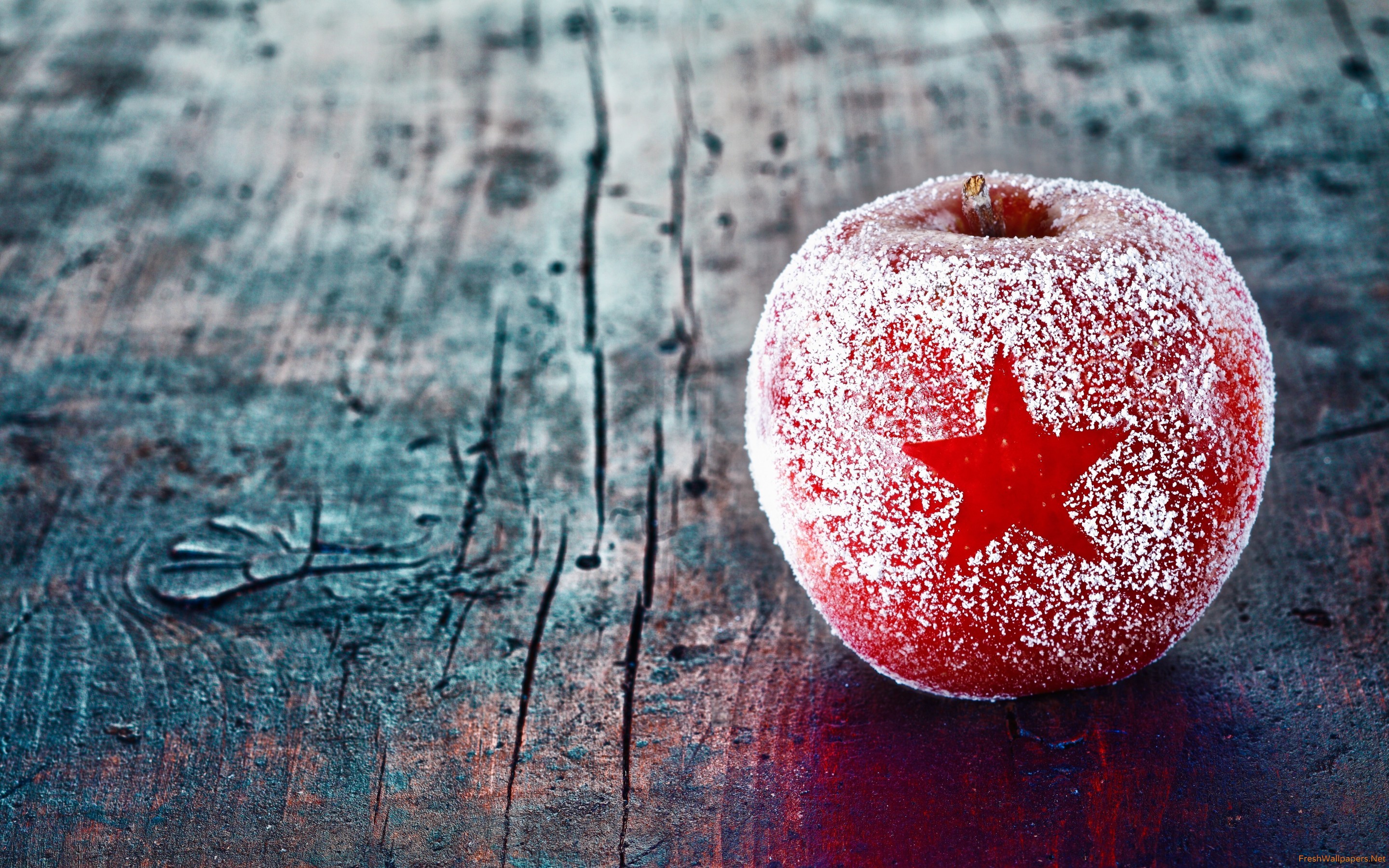 Christmas Star Apple Wallpaper - Christmas Apple , HD Wallpaper & Backgrounds