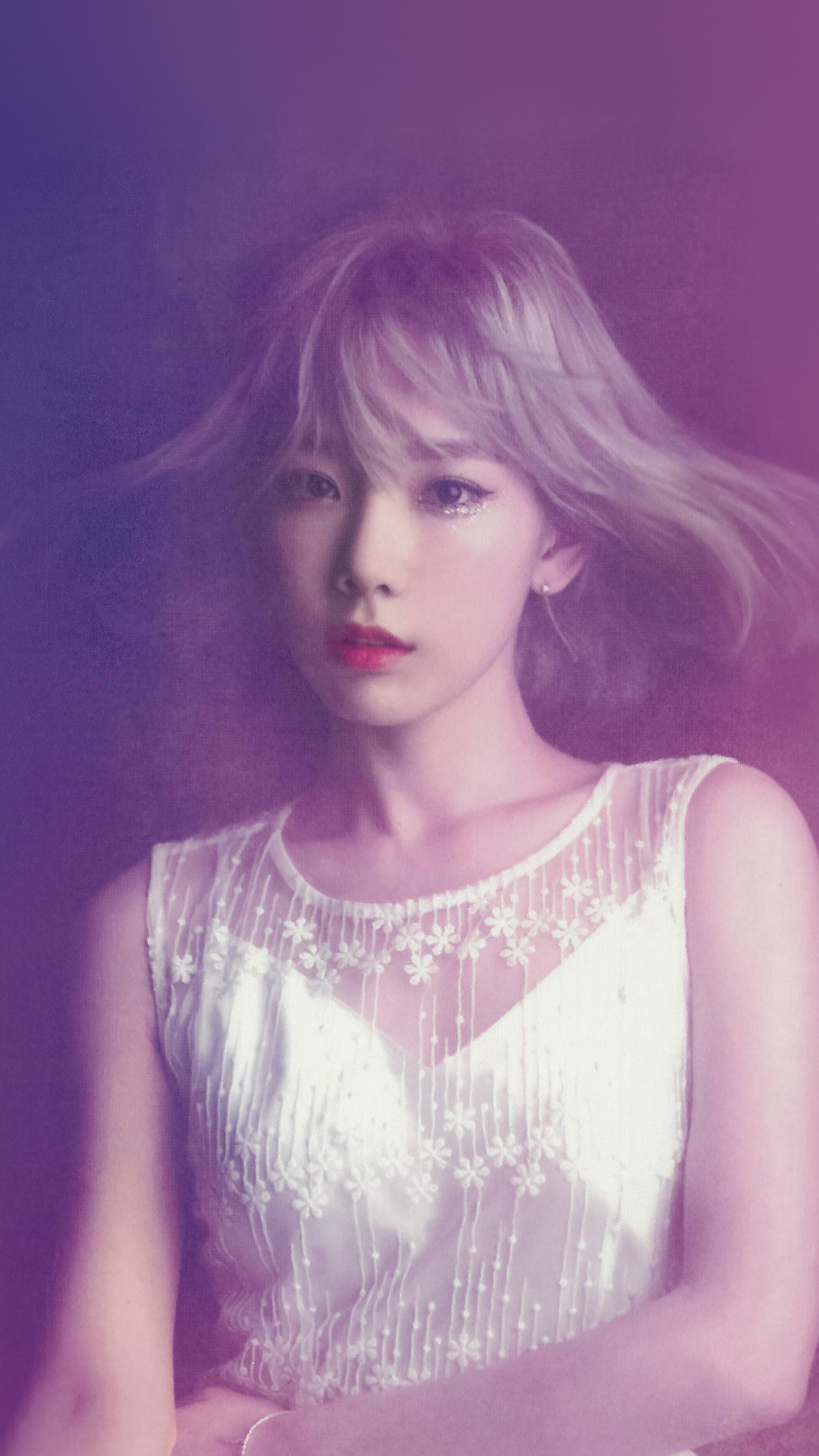 Iphone 7 Plus - Butterfly Kiss Taeyeon Photoshoot , HD Wallpaper & Backgrounds