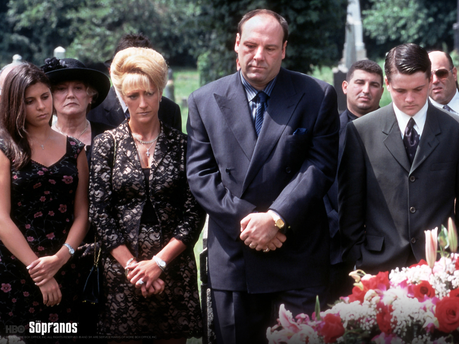 The Sopranos Crew - Funeral Scene The Godfather , HD Wallpaper & Backgrounds