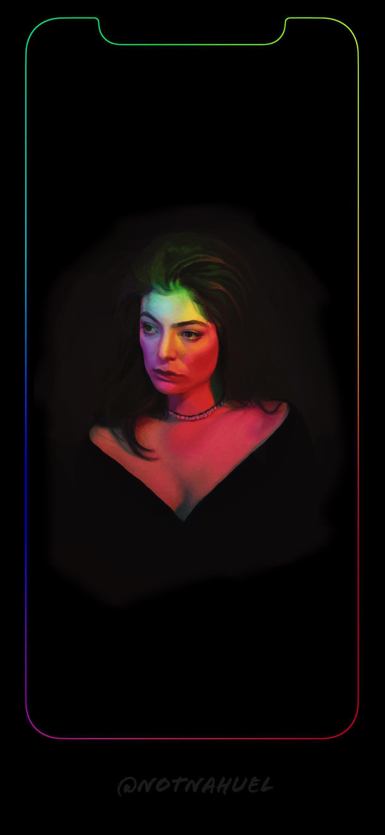 Hi I Made A Wallpaper For Ppl W The Iphone X Using - Iphone Wallpaper Lorde Lyrics , HD Wallpaper & Backgrounds