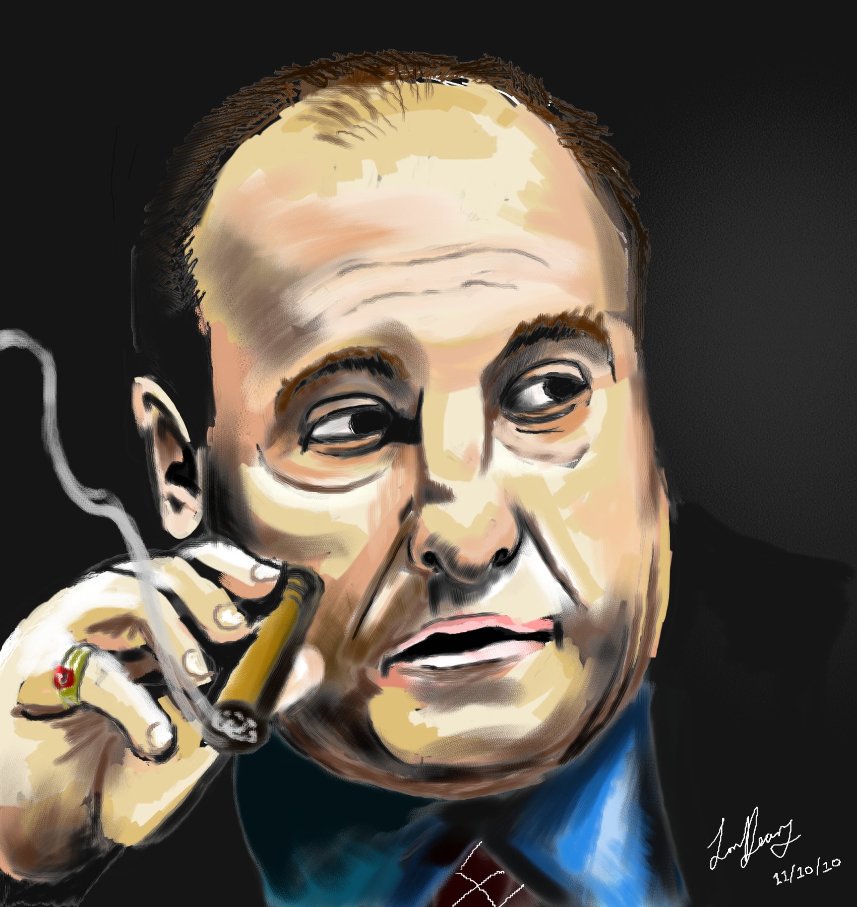 Tony Soprano Painting - Italian Mafia Painting , HD Wallpaper & Backgrounds
