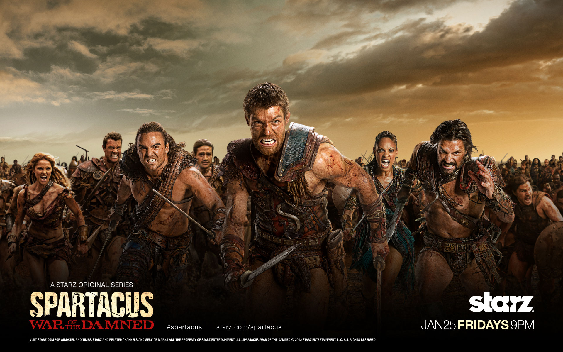 Spartacus Widescreen Wallpaper - Spartacus War Of The Damned , HD Wallpaper & Backgrounds