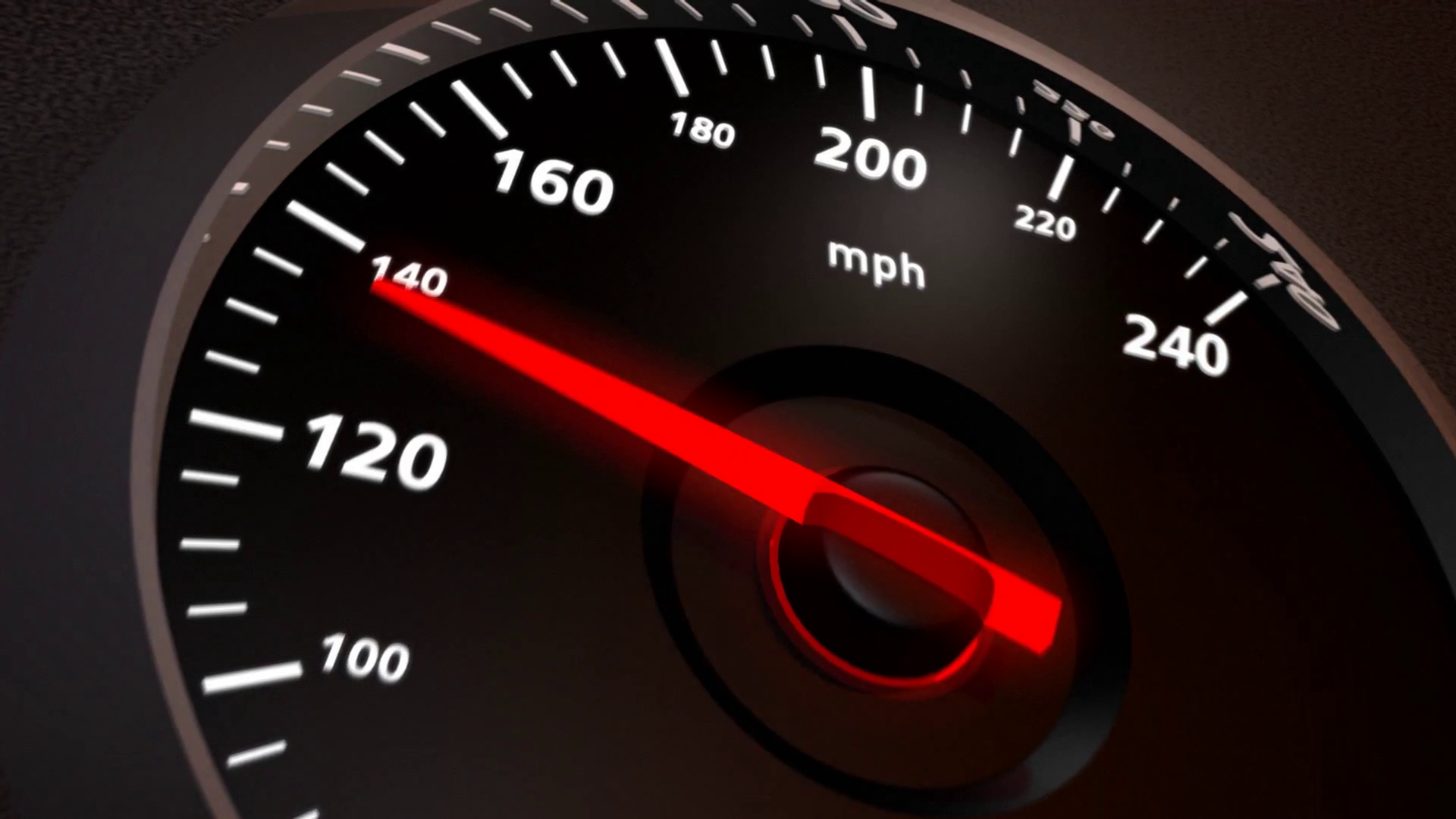 Backlit Speedometer On Black 0-200 Mph Motion Background - 200 Mph Speedometer , HD Wallpaper & Backgrounds