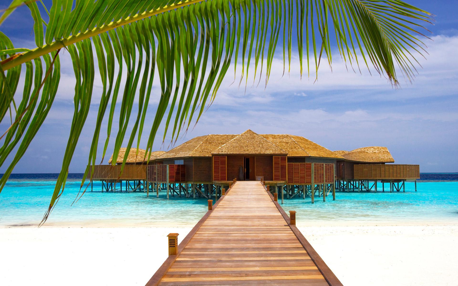 Caribbean Bungalows - Background Caribbean , HD Wallpaper & Backgrounds