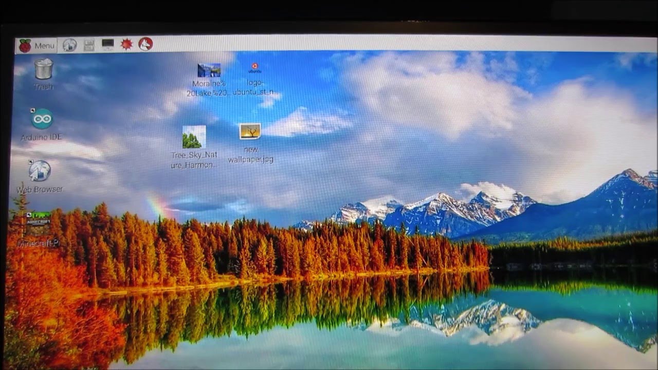 Changing Desktop Background - Raspberry Pi Desktop Mountain Background , HD Wallpaper & Backgrounds