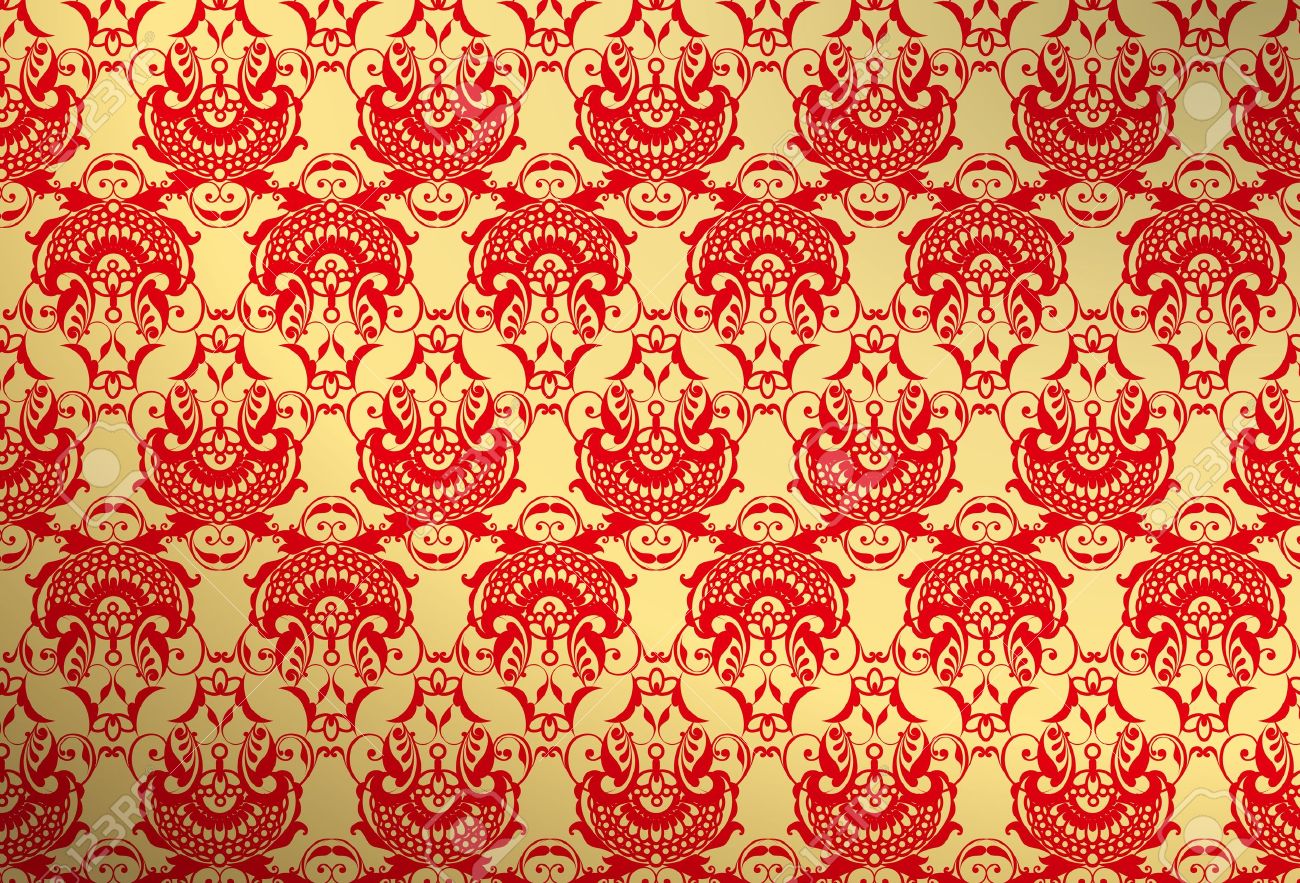 49 Red And Gold Wallpaper - Red And Gold Wallpaper Designs , HD Wallpaper & Backgrounds