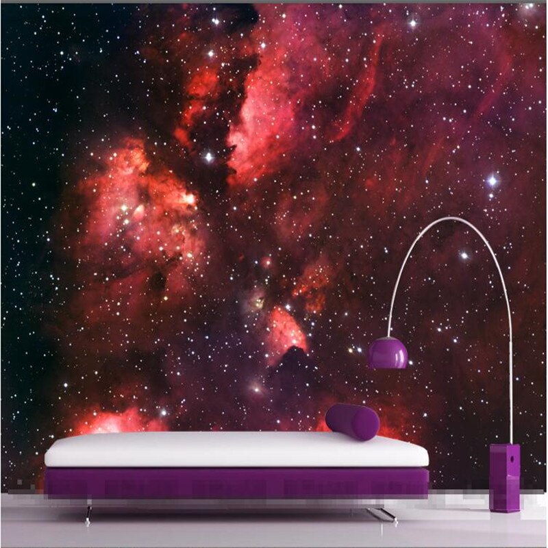 Mural Wallpaper For Living Room Red Star Cosmos Constellation - Cat's Paw Nebula , HD Wallpaper & Backgrounds