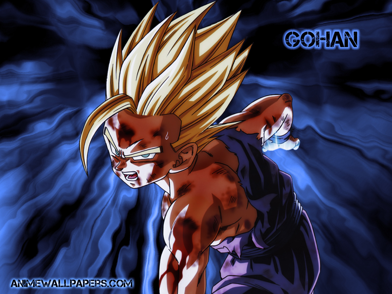 *gohan* - Super Saiyan 2 Gohan Kamehameha , HD Wallpaper & Backgrounds