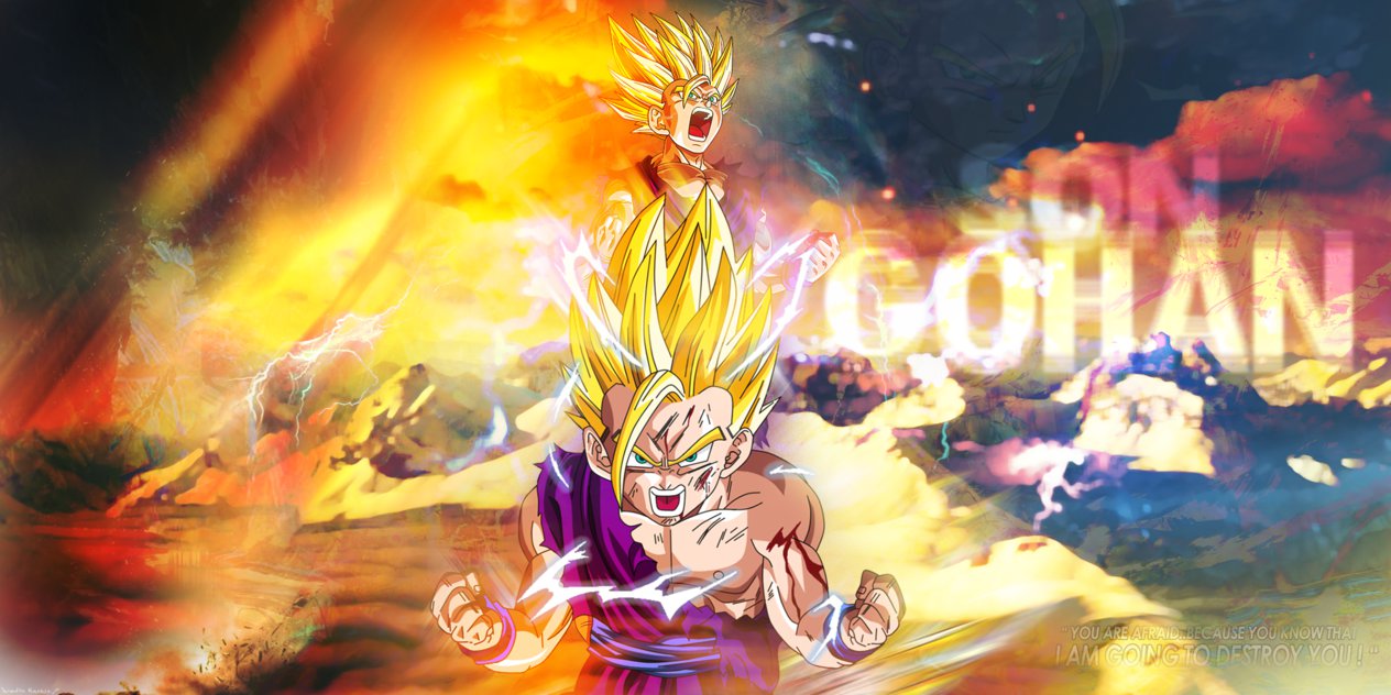 Dragon Ball Z Wallpaper Gohan - Dragon Ball Z Sangohan , HD Wallpaper & Backgrounds