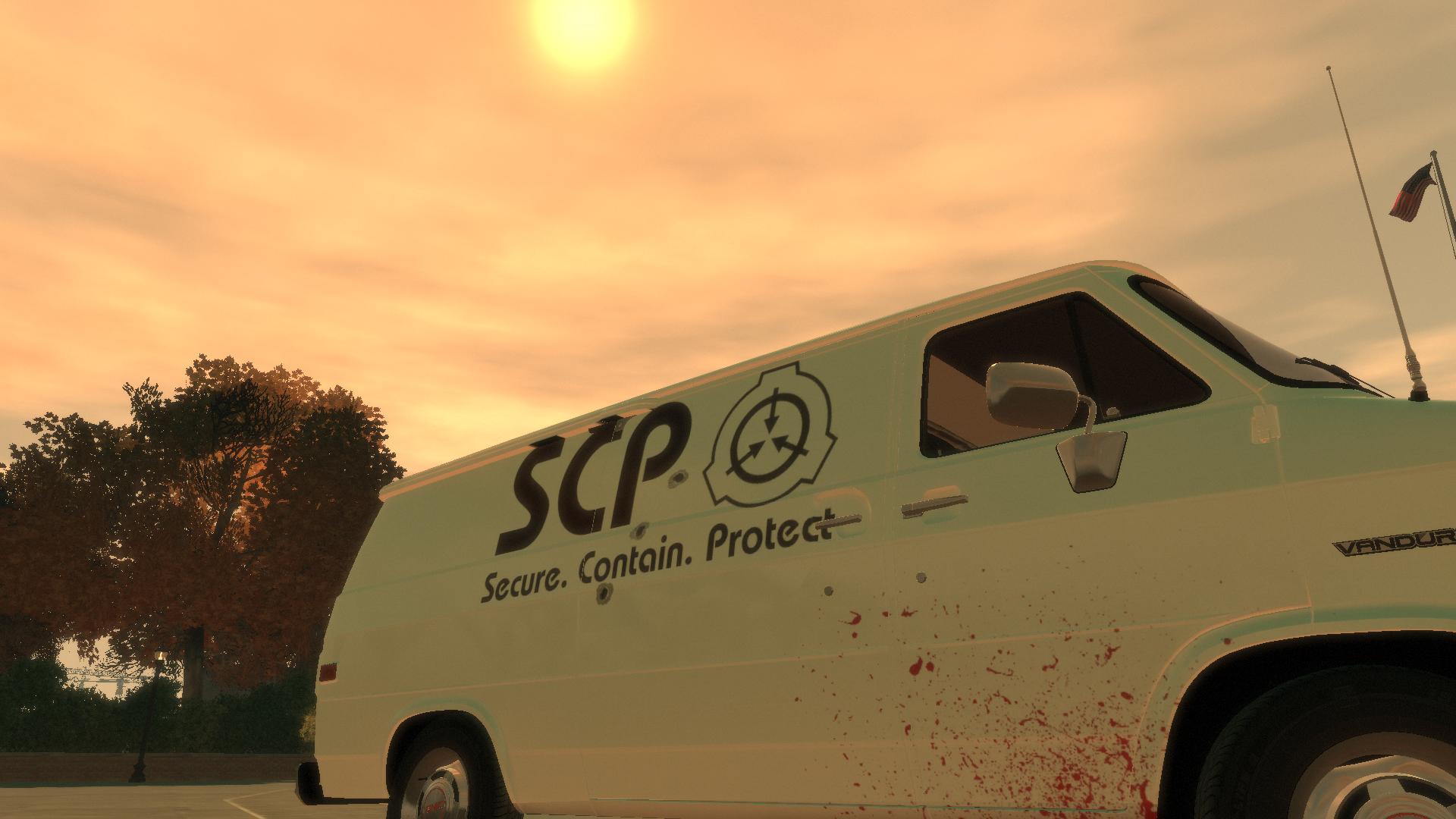 This Is An Scp Foundation Paintjob For This Van - Scp Foundation Car , HD Wallpaper & Backgrounds