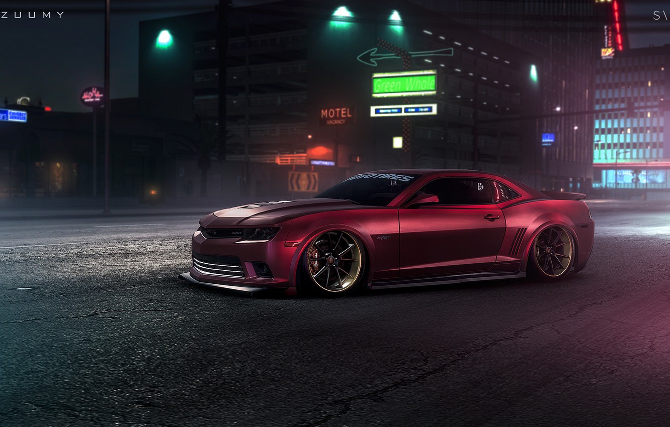 Photo Wallpaper Camaro, Usa, Cars, Art, Photoshop, - Need For Speed Art , HD Wallpaper & Backgrounds