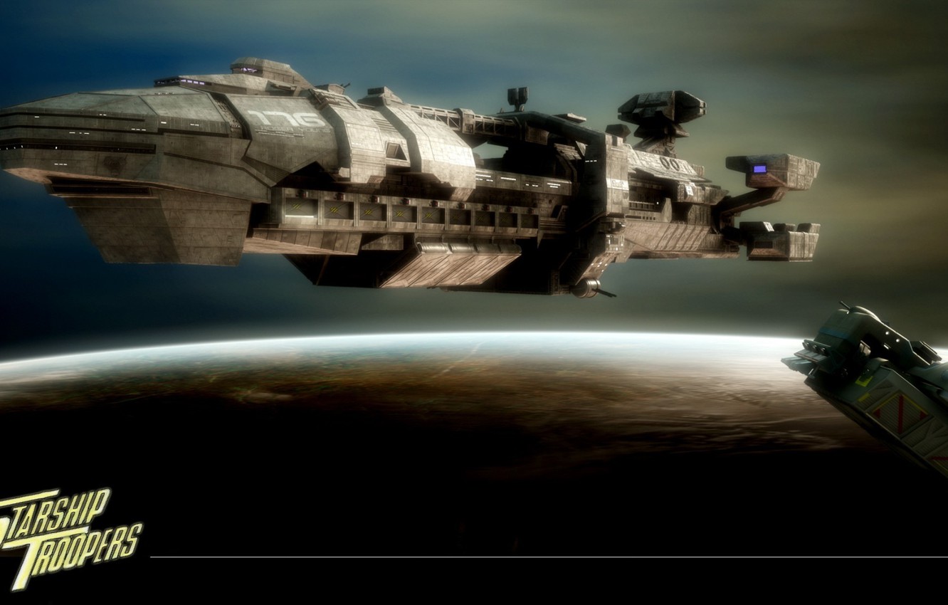 Photo Wallpaper Space, Planet, Starship Troopers - Starship Troopers , HD Wallpaper & Backgrounds