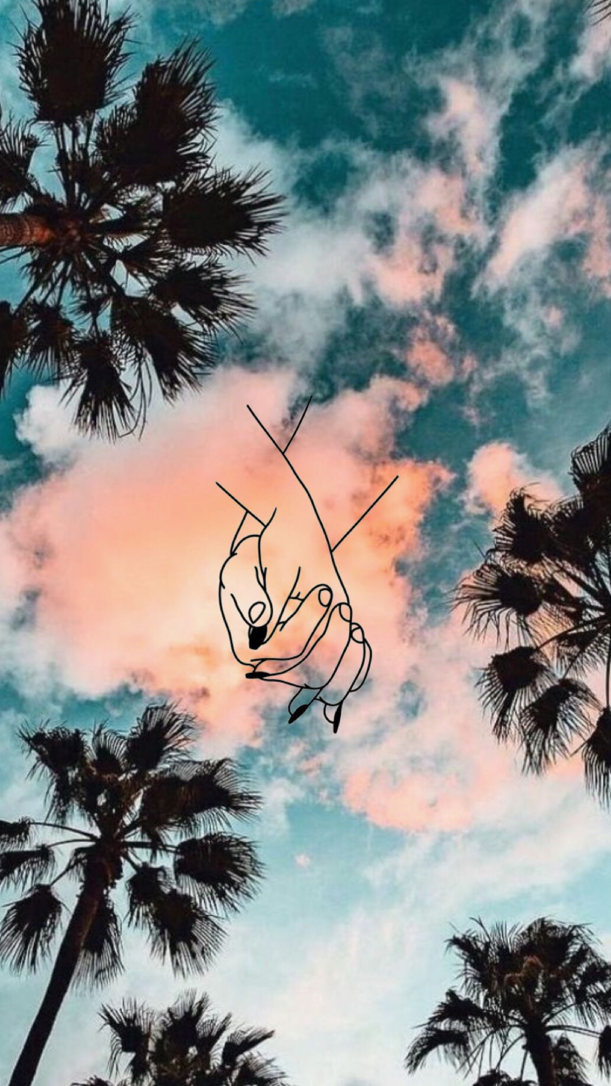 Tumblr Iphone Wallpaper, Sad Wallpaper, Galaxy Wallpaper, - Aesthetic Pictures Palm Trees , HD Wallpaper & Backgrounds