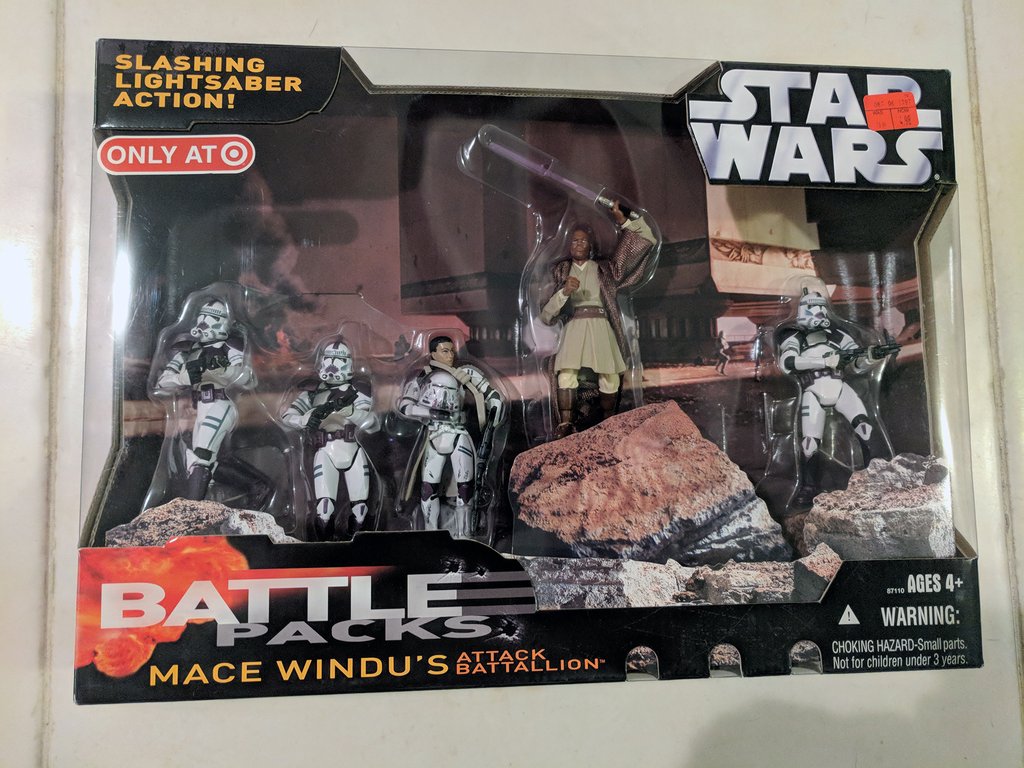 Star Wars Exclusive Mace Windu's Attack Battalion Battle , HD Wallpaper & Backgrounds