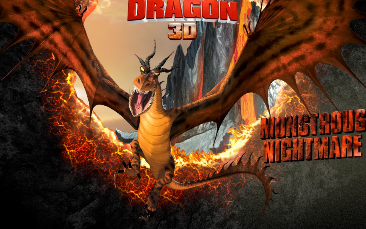 Original Monstrous Nightmare Wallpapers - Train Your Dragon Monstrous Nightmare , HD Wallpaper & Backgrounds