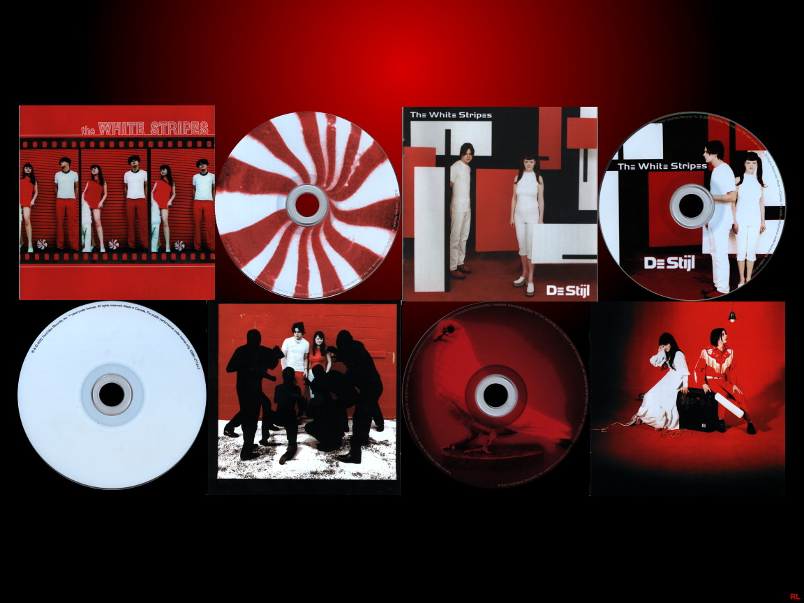 The White Stripes - White Stripes Cd Art , HD Wallpaper & Backgrounds