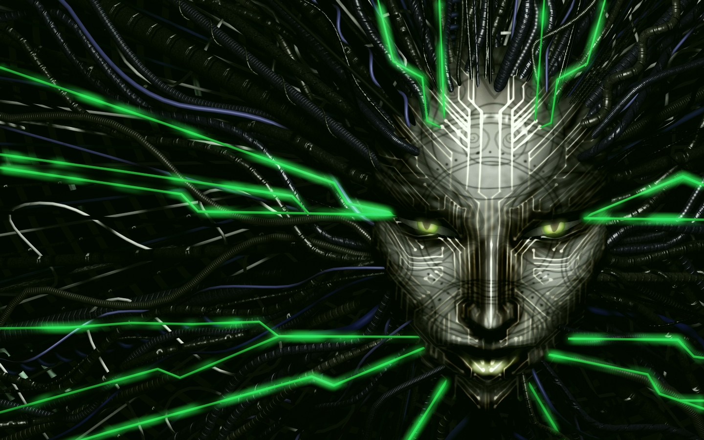 System Shock Wallpaper And Background Image - Shodan System Shock Remake , HD Wallpaper & Backgrounds