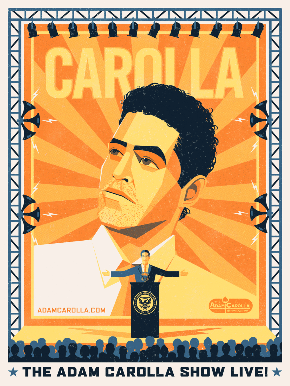A Poster For The Adam Carolla Show Live , HD Wallpaper & Backgrounds