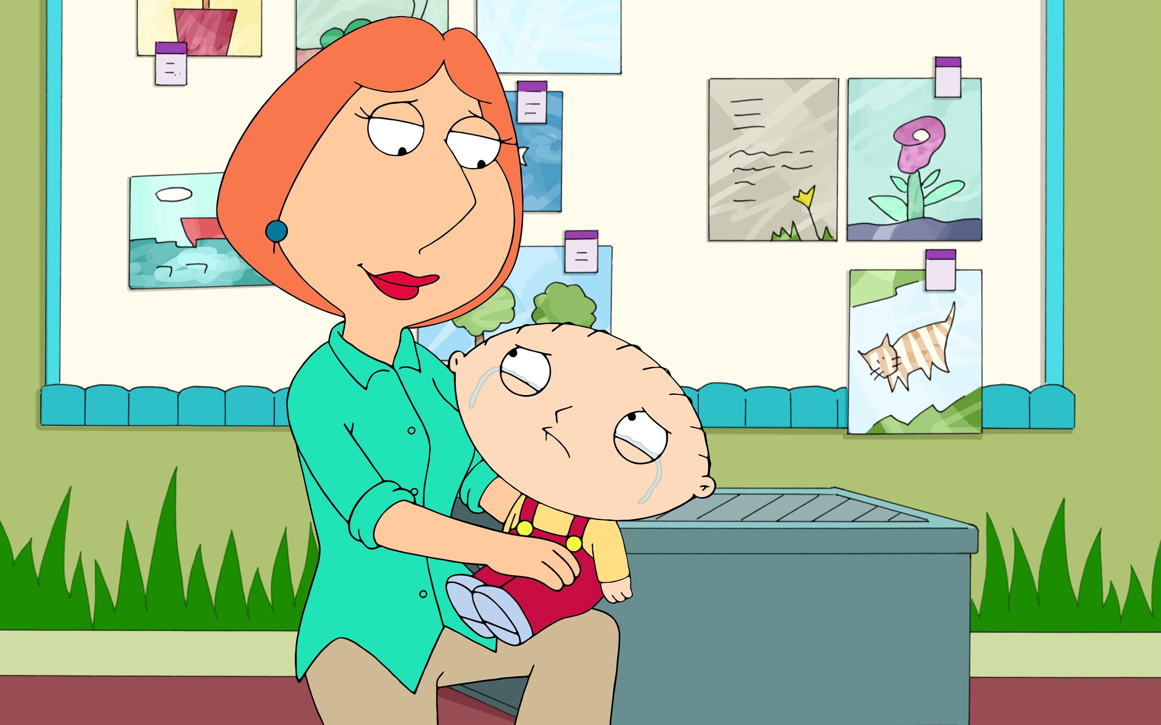 Family Guy, Lois Griffin, Mom, Crying, Stewie Griffin - Famille Guy Lois Griffin , HD Wallpaper & Backgrounds