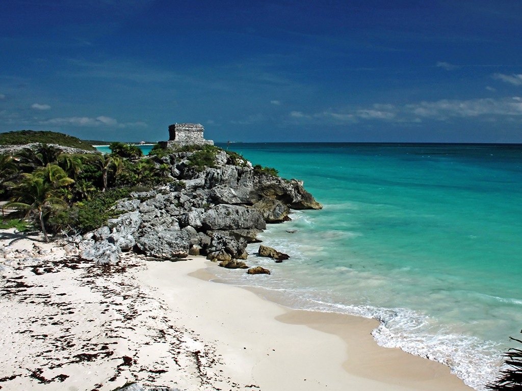 Beach Stone Ocean Waves Sand Nature Hd Live Wallpaper - Tulum , HD Wallpaper & Backgrounds