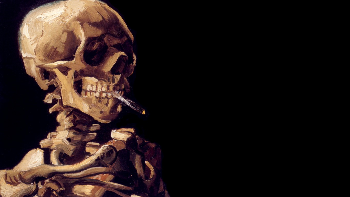 Esqueleto Fondo De Pantalla And Fondo De Escritorio - Smoking Skeleton , HD Wallpaper & Backgrounds