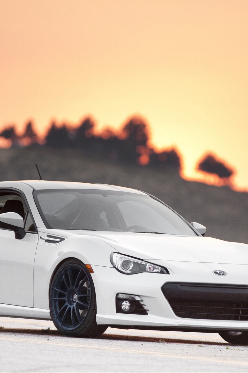 Wallpaper Subaru, Brz, White, Side View - Rays Gram Lights 57xtreme Brz , HD Wallpaper & Backgrounds