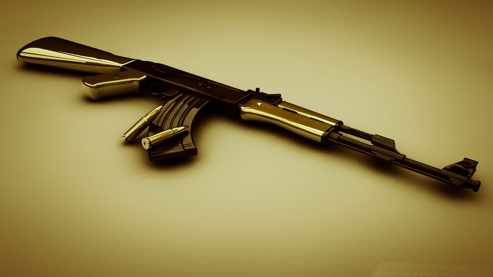 King Lil G Ak47 Boyz Wallpaper - Gold Ak 47 Wallpaper Hd , HD Wallpaper & Backgrounds