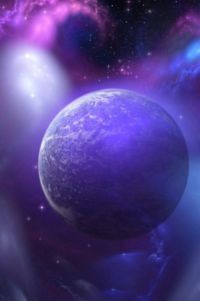 Purple Space Planet Android Wallpaper - Wallpaper , HD Wallpaper & Backgrounds