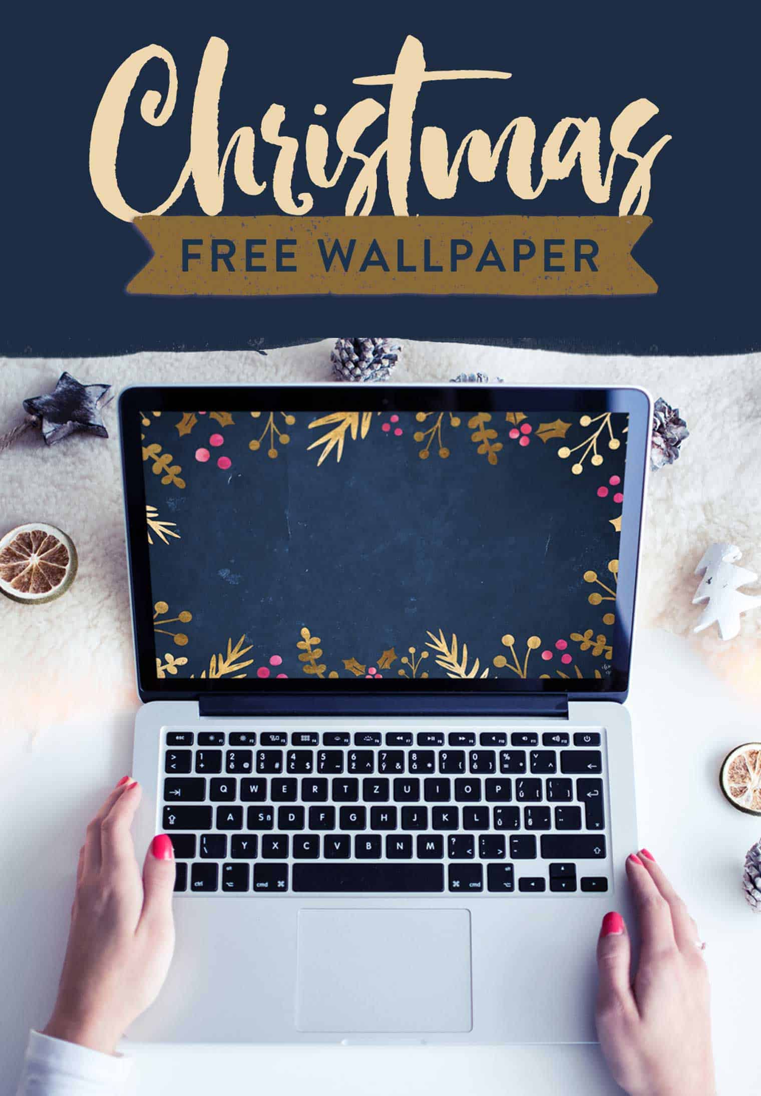 Free Christmas Desktop Wallpaper - Christmas Macbook Mockup Free , HD Wallpaper & Backgrounds