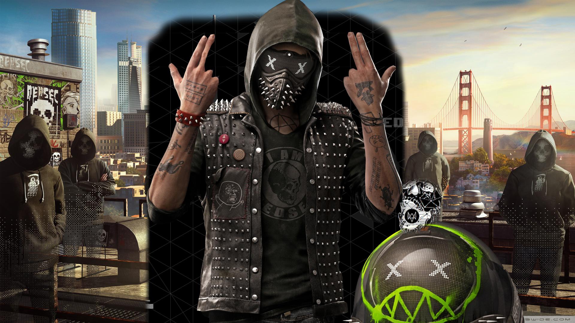 Wd2 Imagei Clipped Together A Wallpaper For Watch Dogs - Watch Dogs 2 Haum , HD Wallpaper & Backgrounds