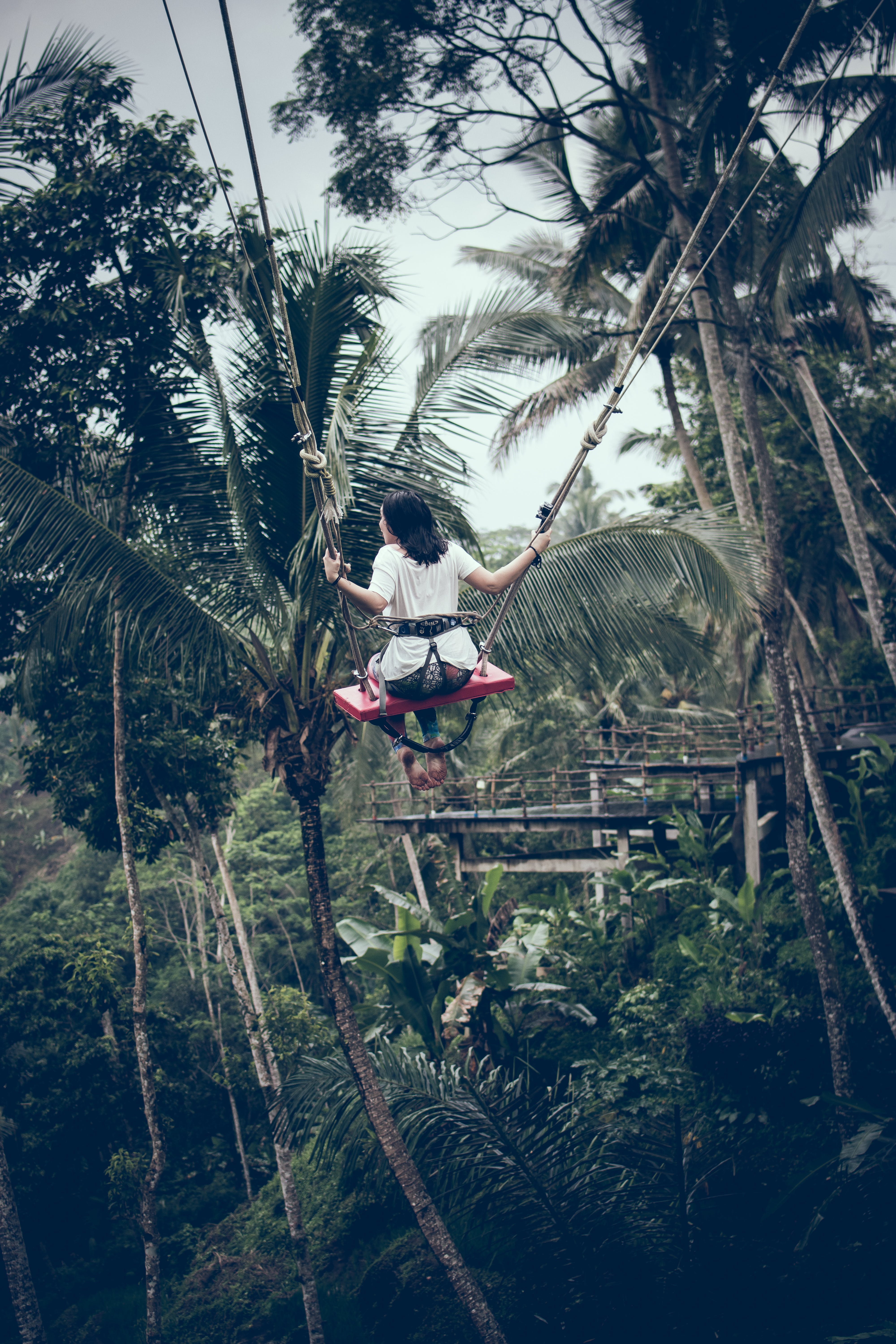 Girl Riding Swing - Adult Adventure , HD Wallpaper & Backgrounds