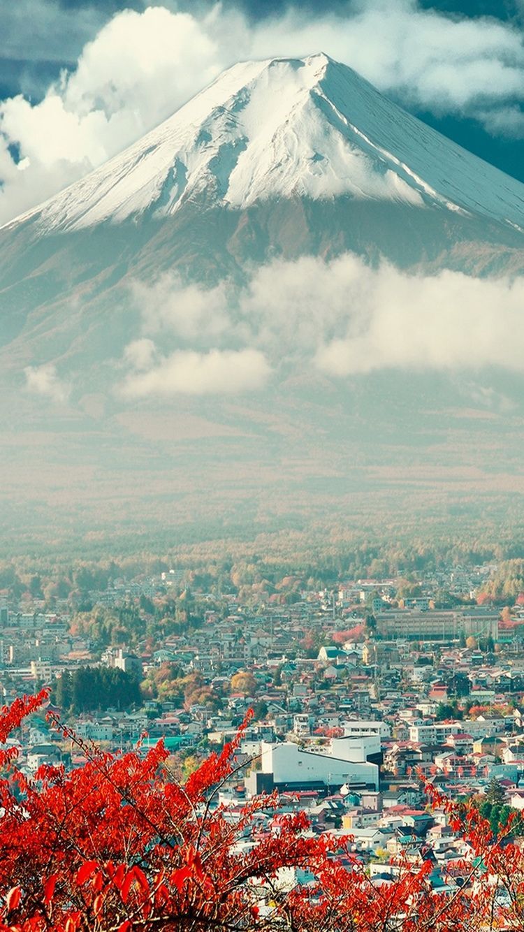 Mount Fuji In Japan Iphone 5s Wallpaper Download - Iphone 6 Plus Wallpaper Japan , HD Wallpaper & Backgrounds