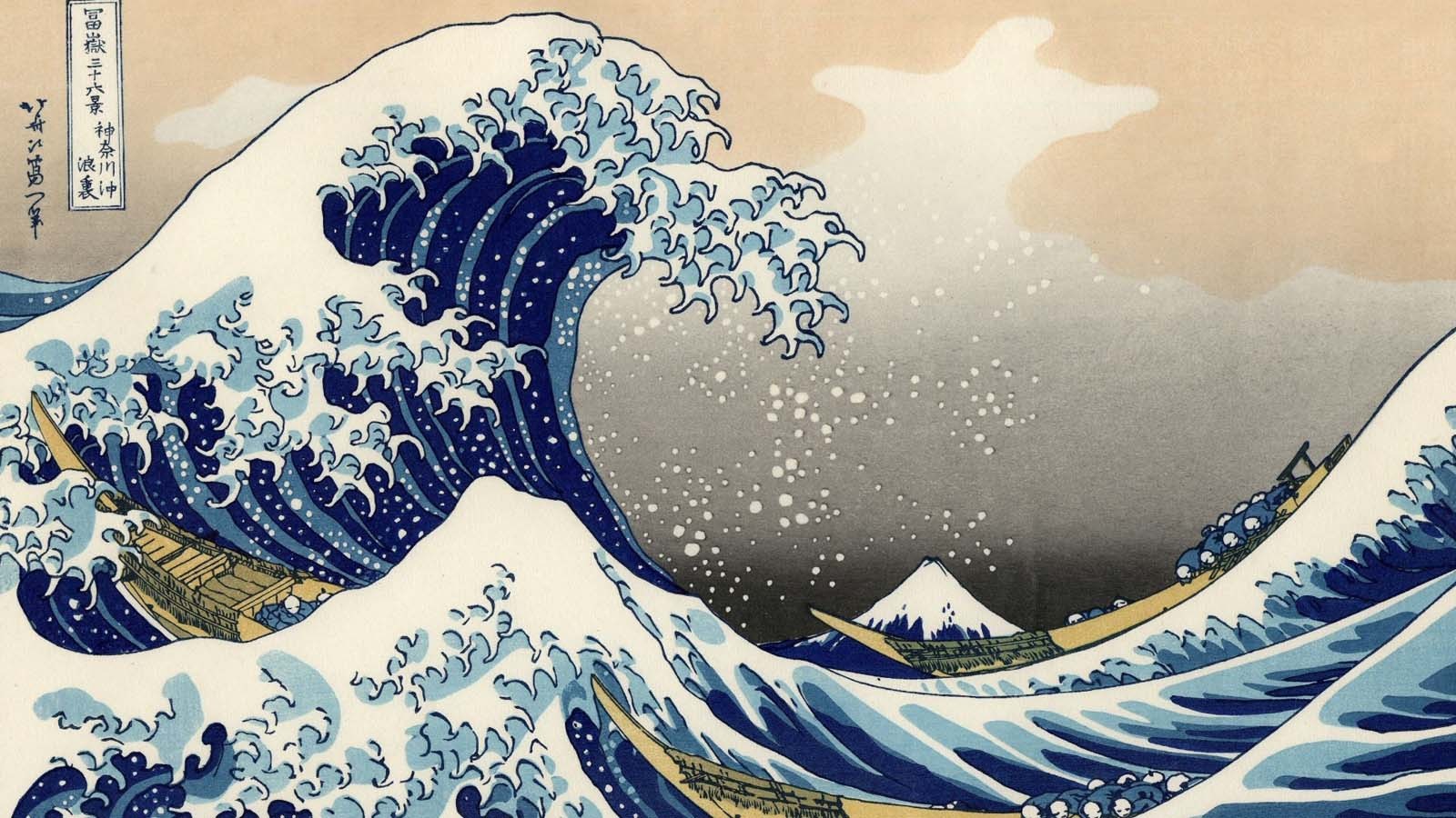 The Great Wave Off Kanagawa, Artwork, Sea, Waves, Japanese - Great Wave Off Kanagawa , HD Wallpaper & Backgrounds