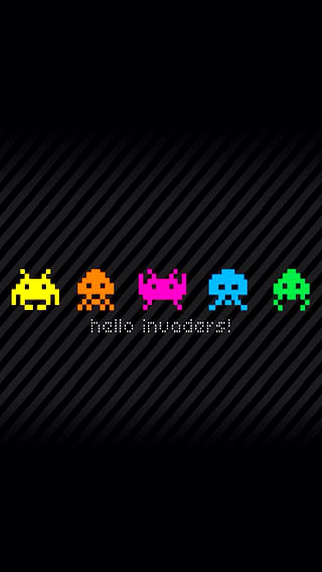 Iphone Wallpaper - Space Invaders Wallpaper Iphone , HD Wallpaper & Backgrounds