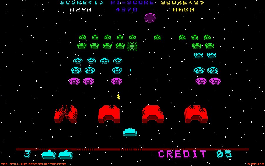 Space Invaders Wallpaper By Ijam1690 - Best Space Invaders Game , HD Wallpaper & Backgrounds