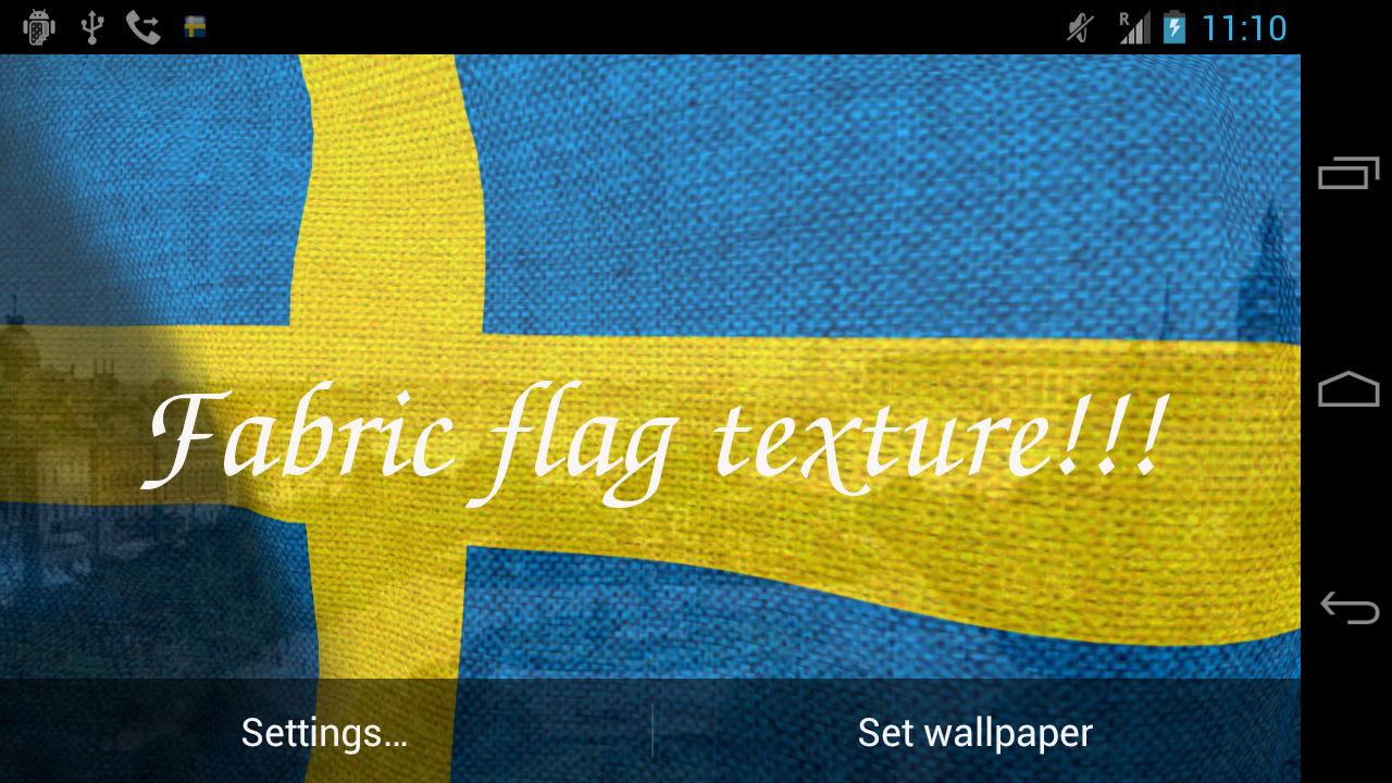 3d Sweden Flag Live Wallpaper , HD Wallpaper & Backgrounds