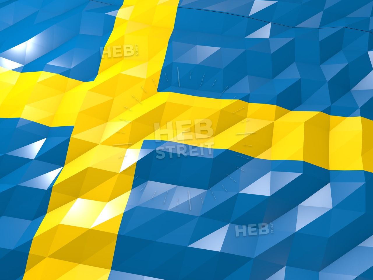 Flag Of Sweden 3d Wallpaper Illustration, National - Flag , HD Wallpaper & Backgrounds