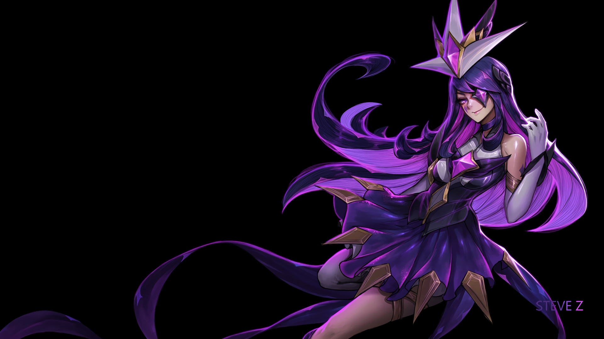 Star Guardian Syndra League Of Legends Video Game Thumbnail - Star Guardian Syndra , HD Wallpaper & Backgrounds