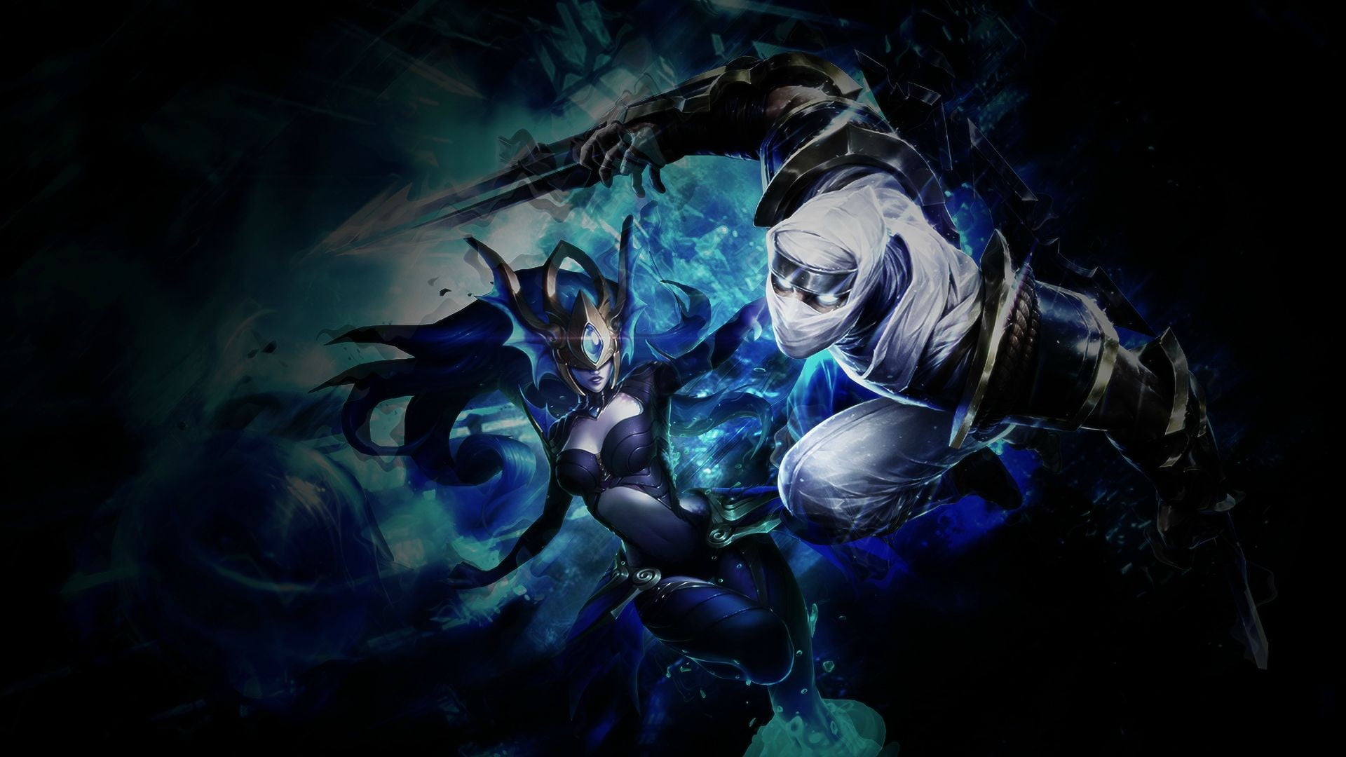 Two Fictional Characters Digital Wallpaper, League - League Of Legends , HD Wallpaper & Backgrounds