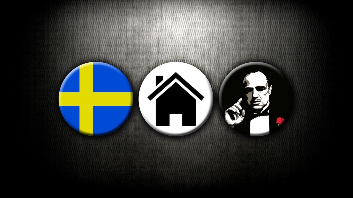 Flag Of Sweden Icon, The Godfather, Sweden, Digital - Emblem , HD Wallpaper & Backgrounds