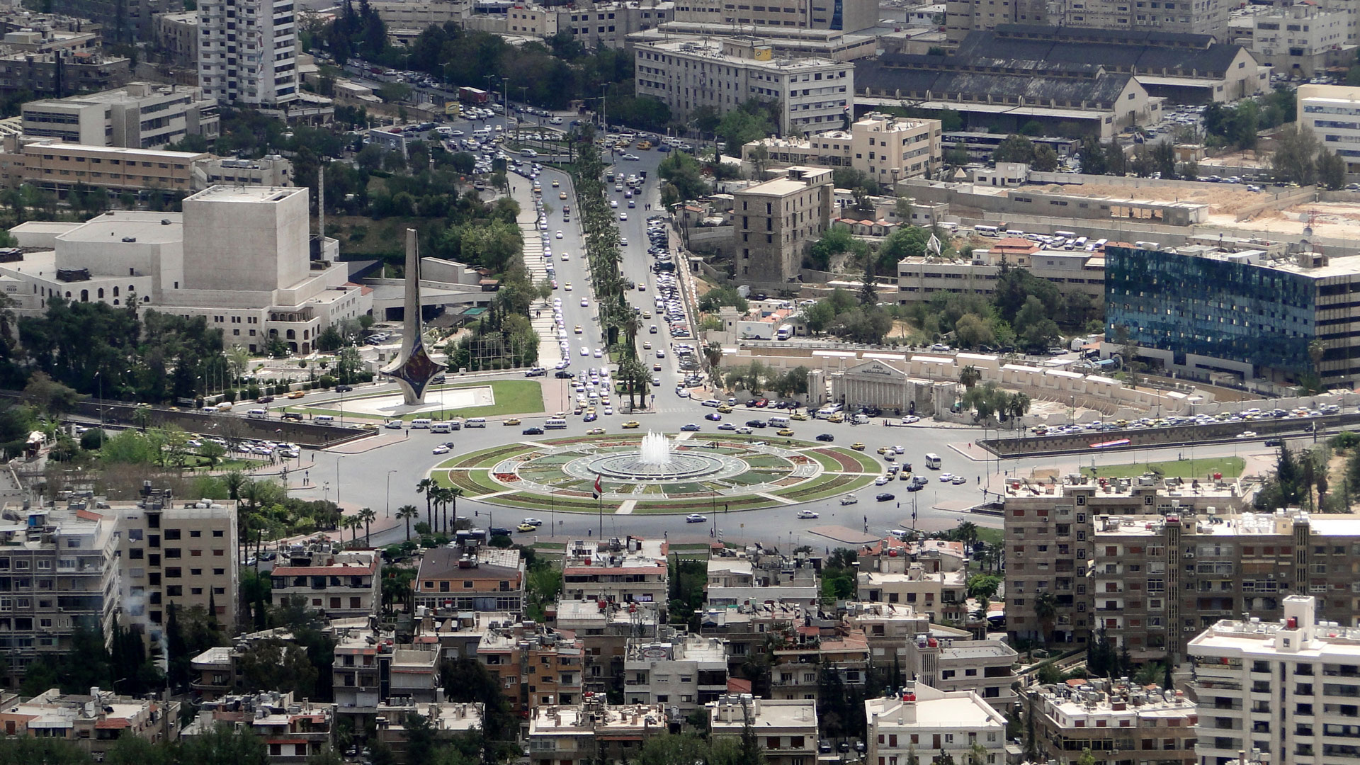 Umayyad Square In Damascus - Umayyad Square Damascus , HD Wallpaper & Backgrounds