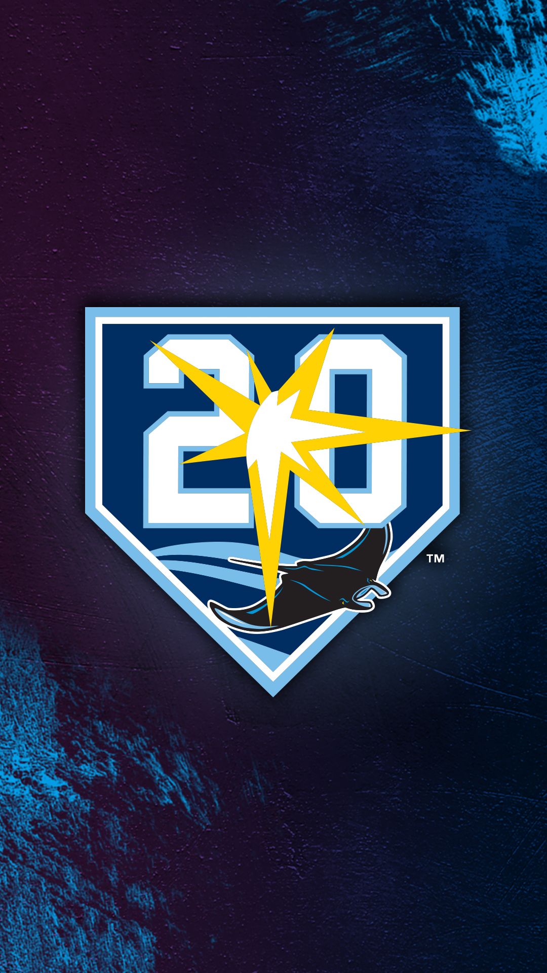 Rays Mobile Wallpaper - Tampa Bay Rays 20th Anniversary , HD Wallpaper & Backgrounds