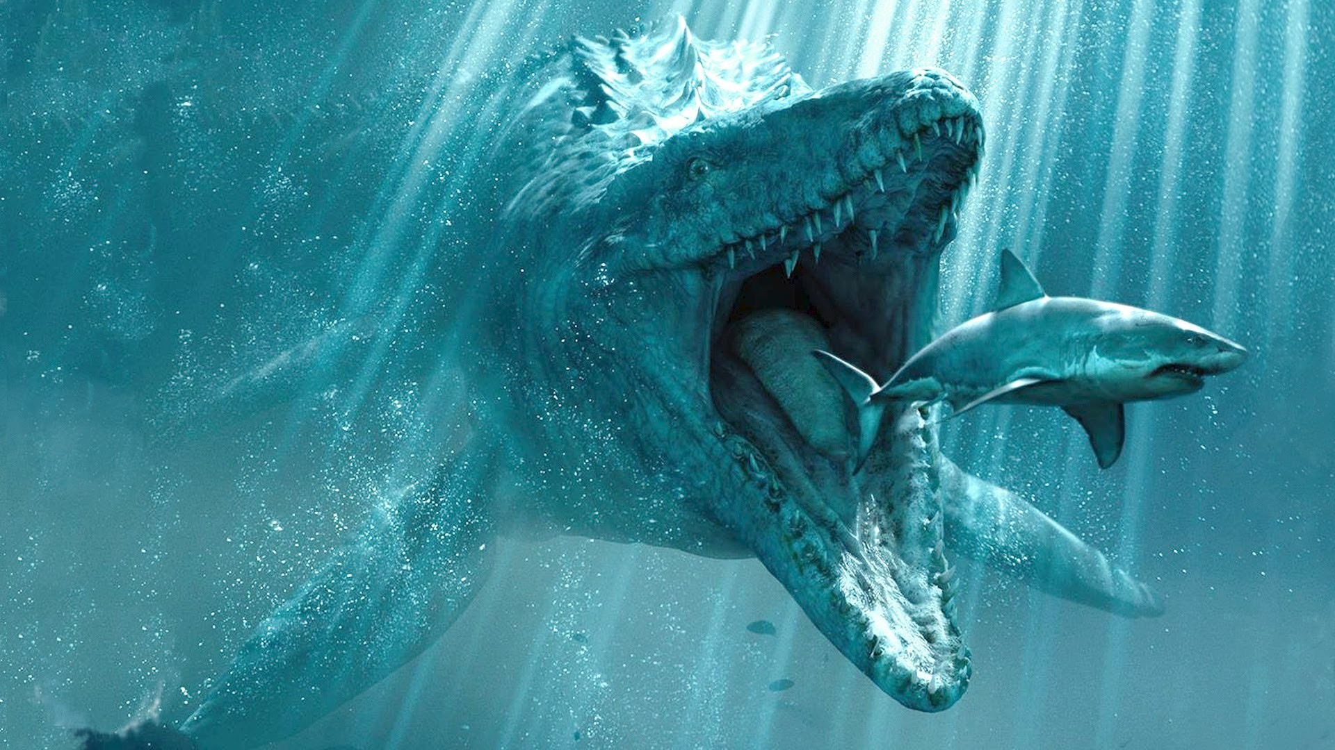 Fantasy Sea Ocean Creature Dinosaur Color Animals Manta - Deep Sea Dinosaur , HD Wallpaper & Backgrounds