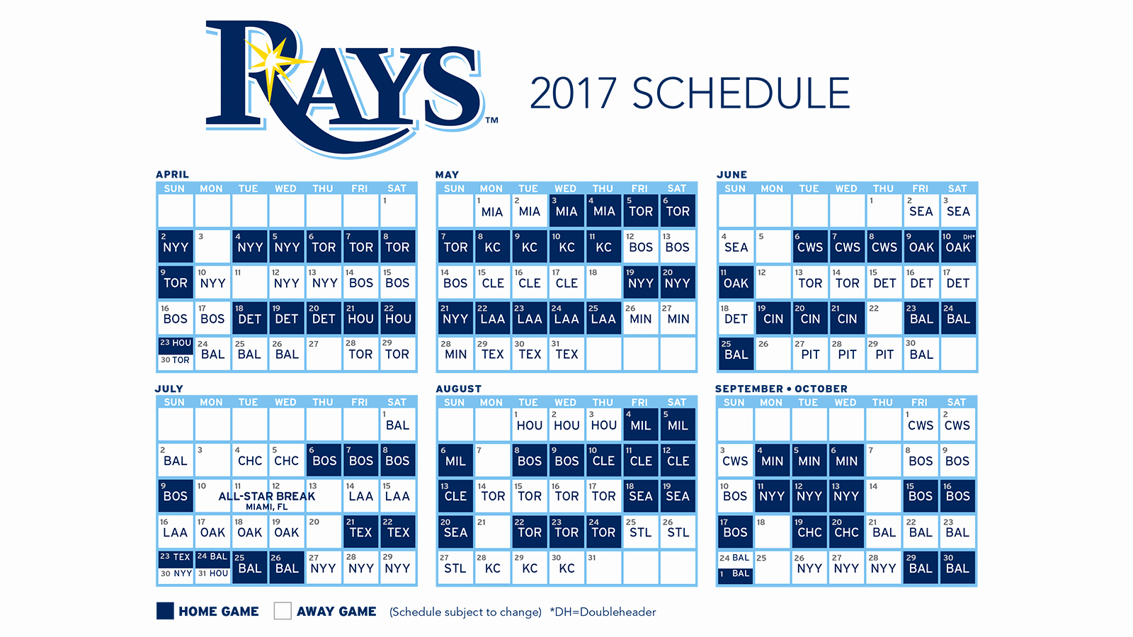 2017 Cubs Printable Schedule Best Of 2017 Tampa Bay - Rays 2019 Season Schedule , HD Wallpaper & Backgrounds