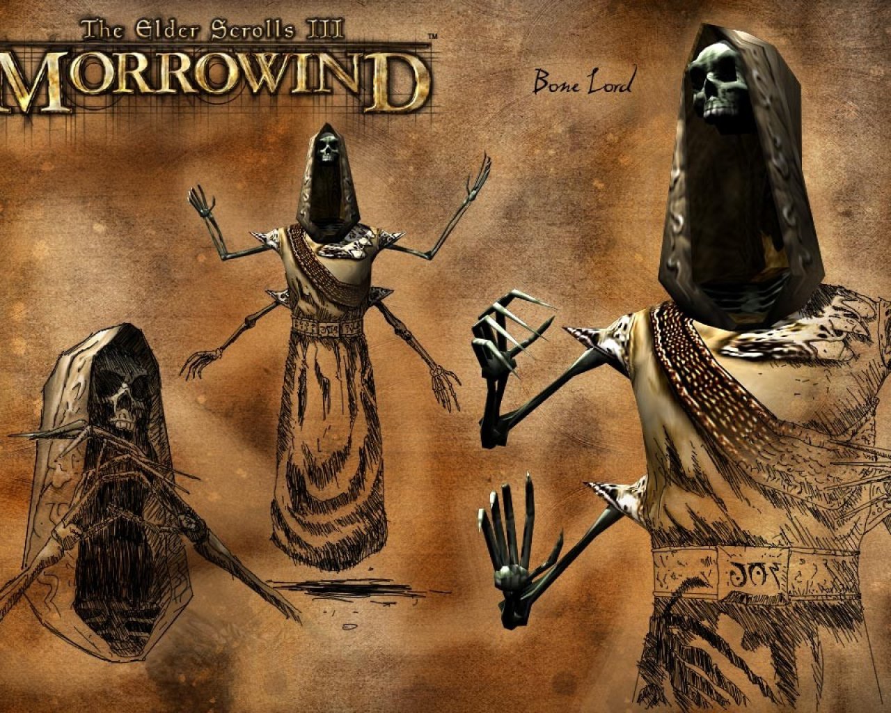 Wallpaper The Elder Scrolls Iii - Bonelord Morrowind , HD Wallpaper & Backgrounds